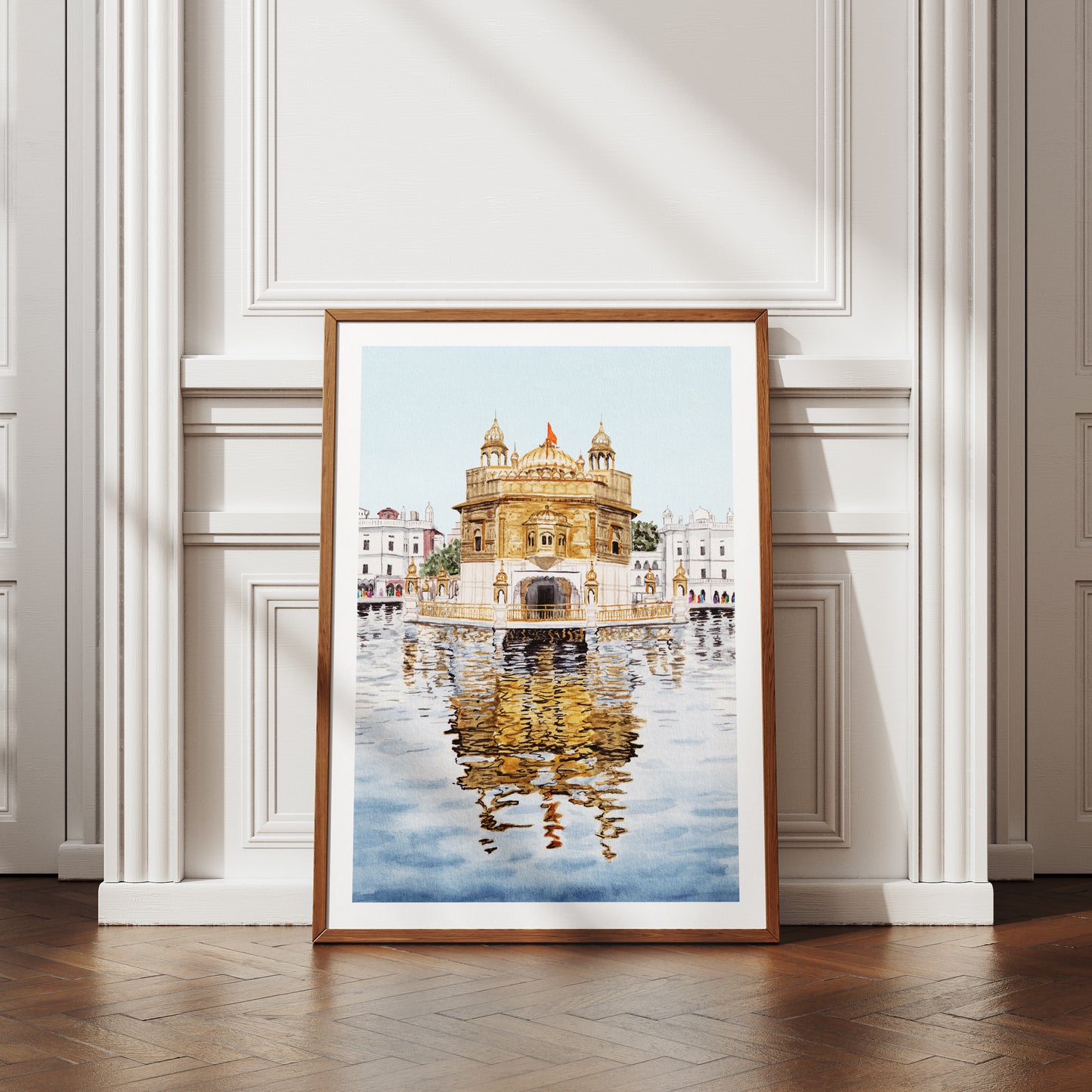Amritsar watercolor art - NorrskenArt