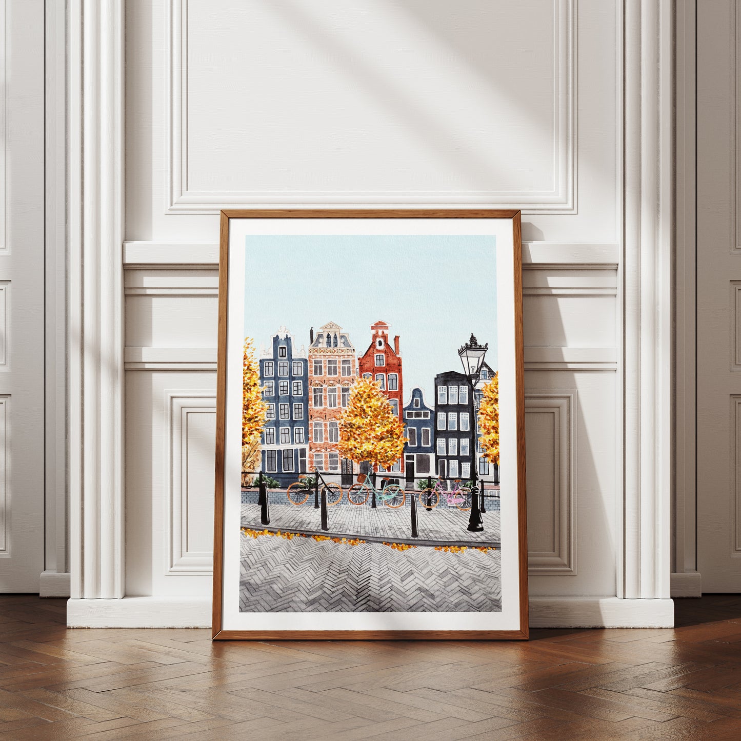 Amsterdam Netherlands cityscape - NorrskenArt