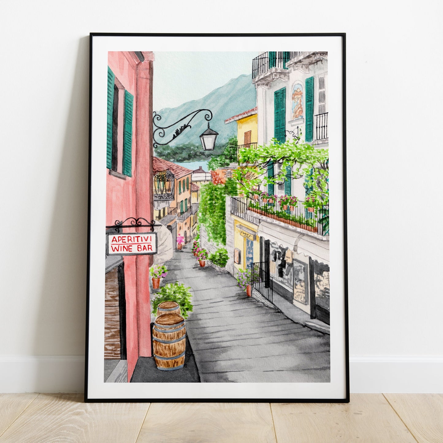 Bellagio Italy Wall Decor - Lake Como Art - NorrskenArt