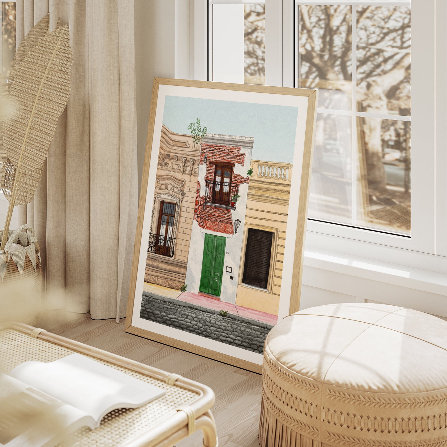 Casa Minima San Telmo Art Print, Buenos Aires Cityscape, Argentina Wall Decor, San Telmo Printable Art, Buenos Aires Travel Art
