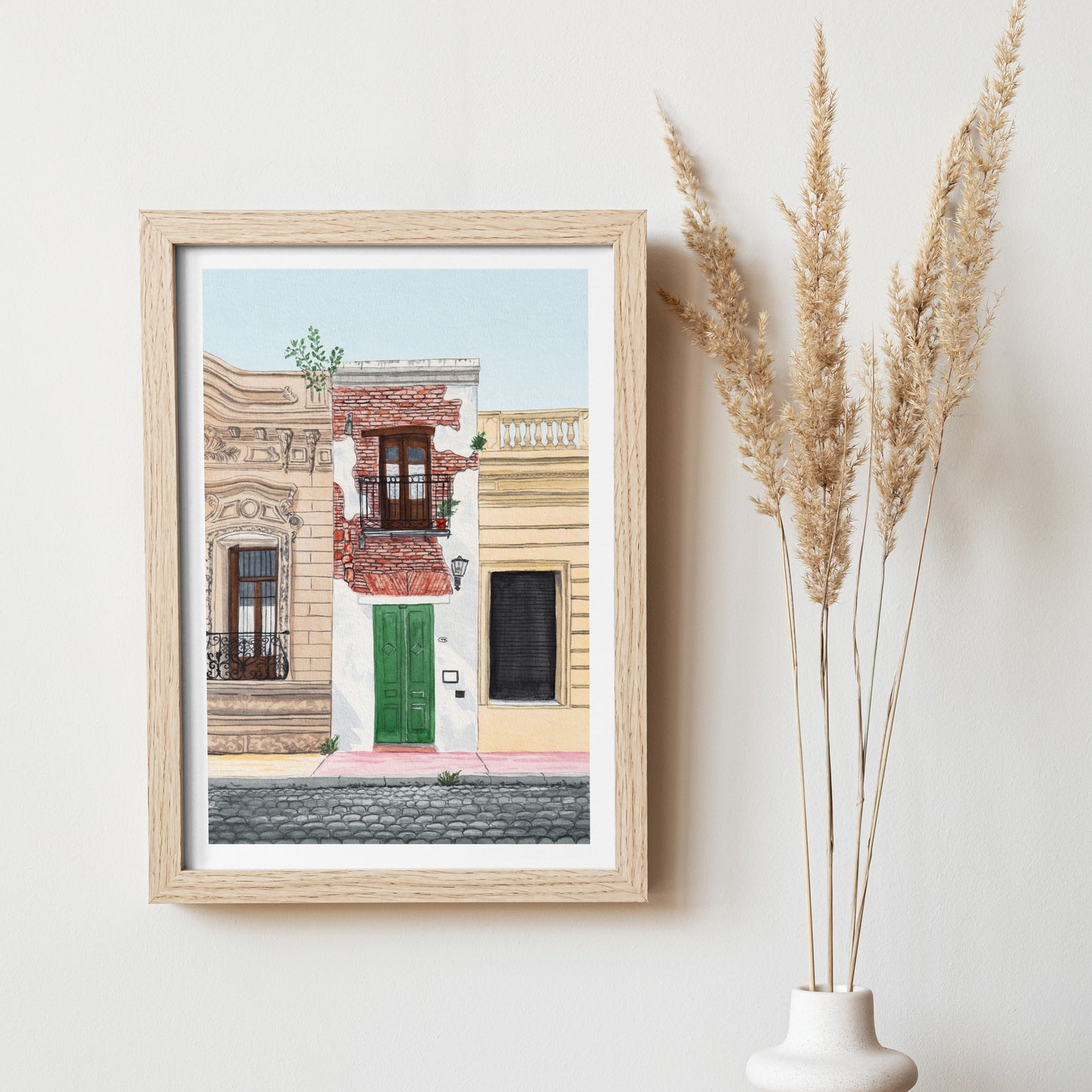Casa Minima San Telmo Art Print, Buenos Aires Cityscape, Argentina Wall Decor, San Telmo Printable Art, Buenos Aires Travel Art
