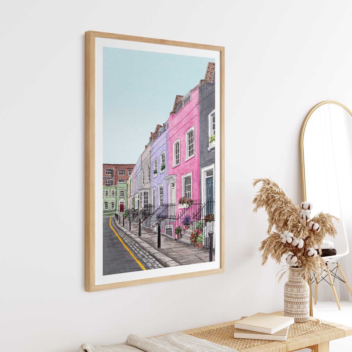 Chelsea London Watercolor Print, England Wall Art, Chelsea Painting, UK Decor