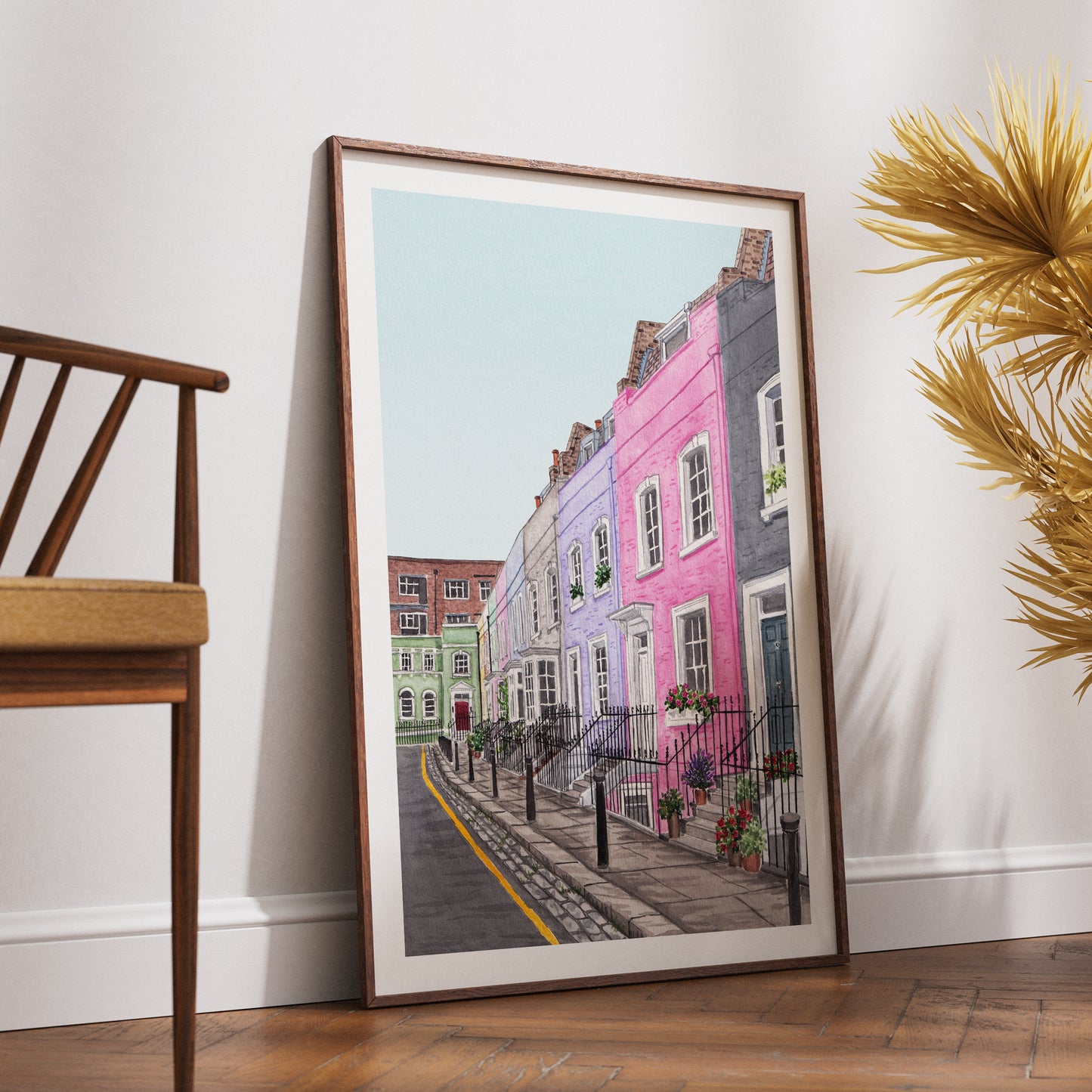 Chelsea London Watercolor Print, England Wall Art, Chelsea Painting, UK Decor