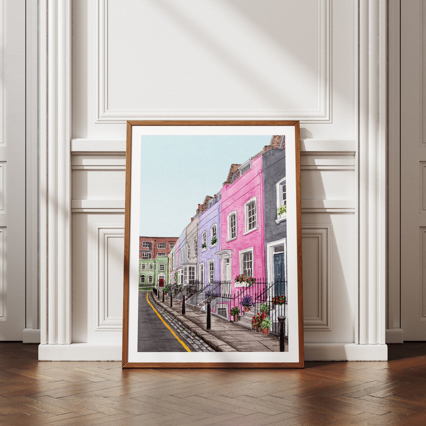Chelsea London Watercolor Print, England Wall Art, Chelsea Painting, UK Decor
