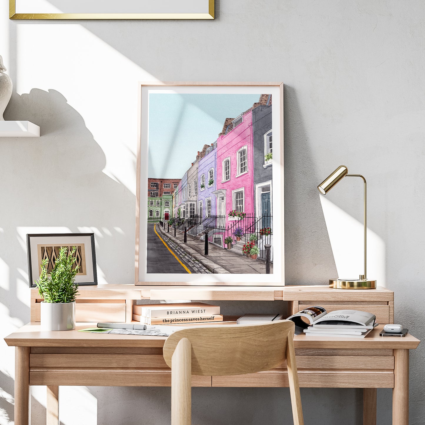 Chelsea London Watercolor Print, England Wall Art, Chelsea Painting, UK Decor