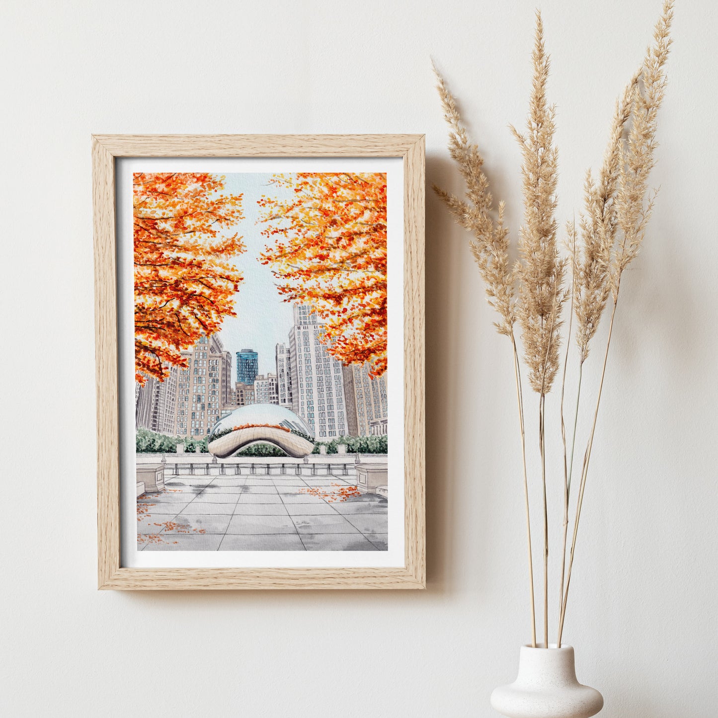 Chicago The Bean painting - NorrskenArt