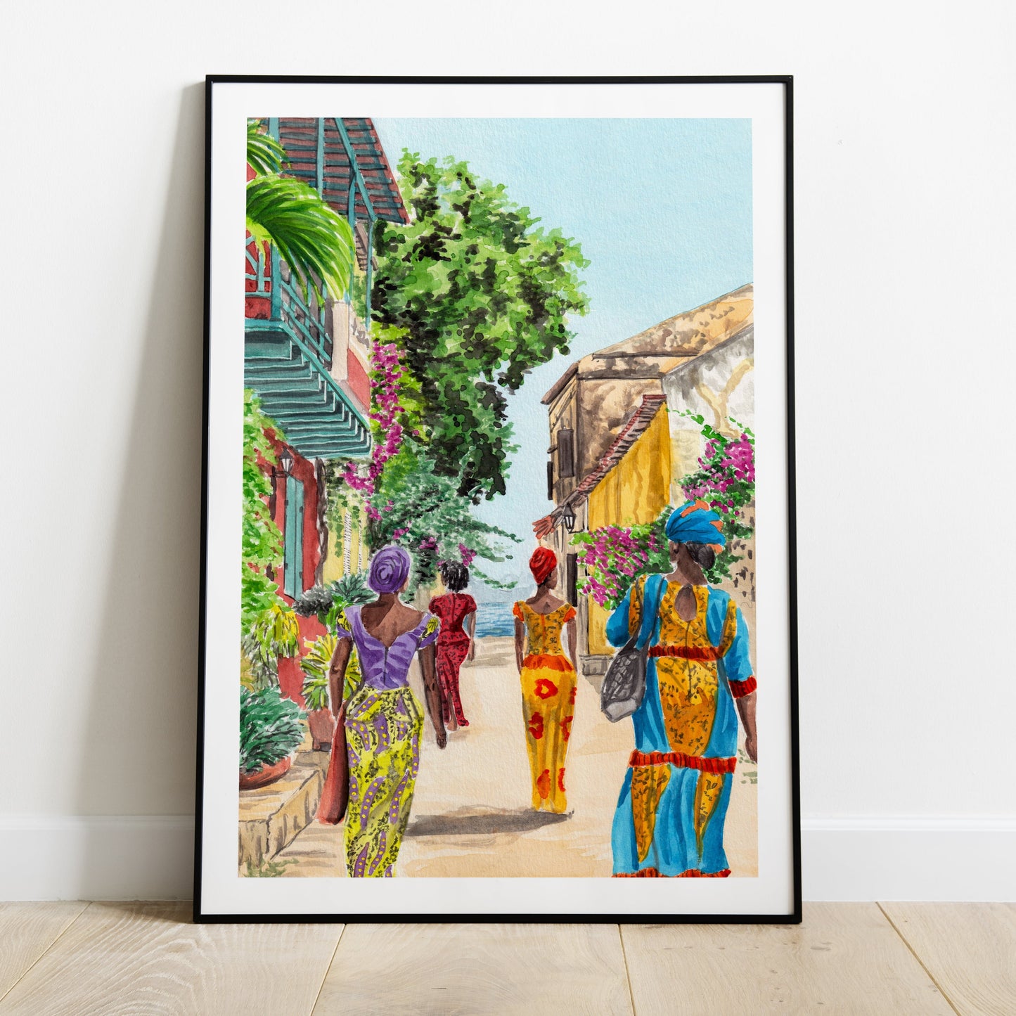 Dakar Senegal Watercolor Print - NorrskenArt