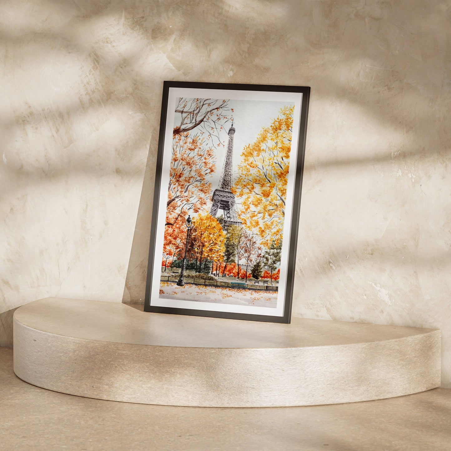 Eiffel Tower Paris watercolor wall art