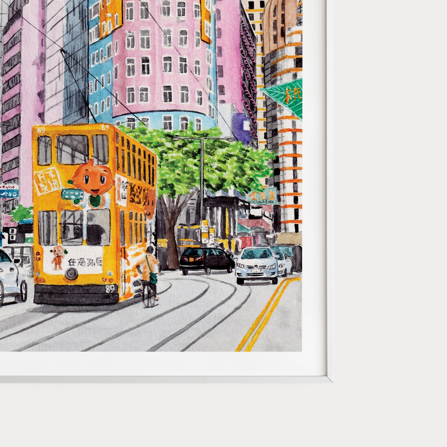 Hong Kong cityscape art