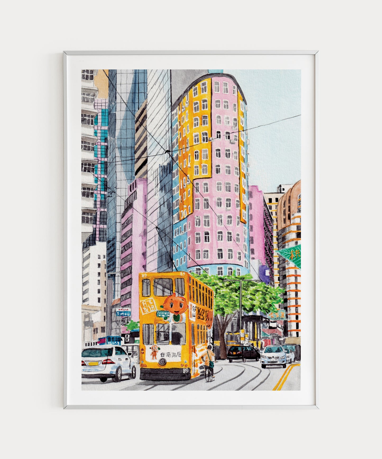 Hong Kong watercolor painting