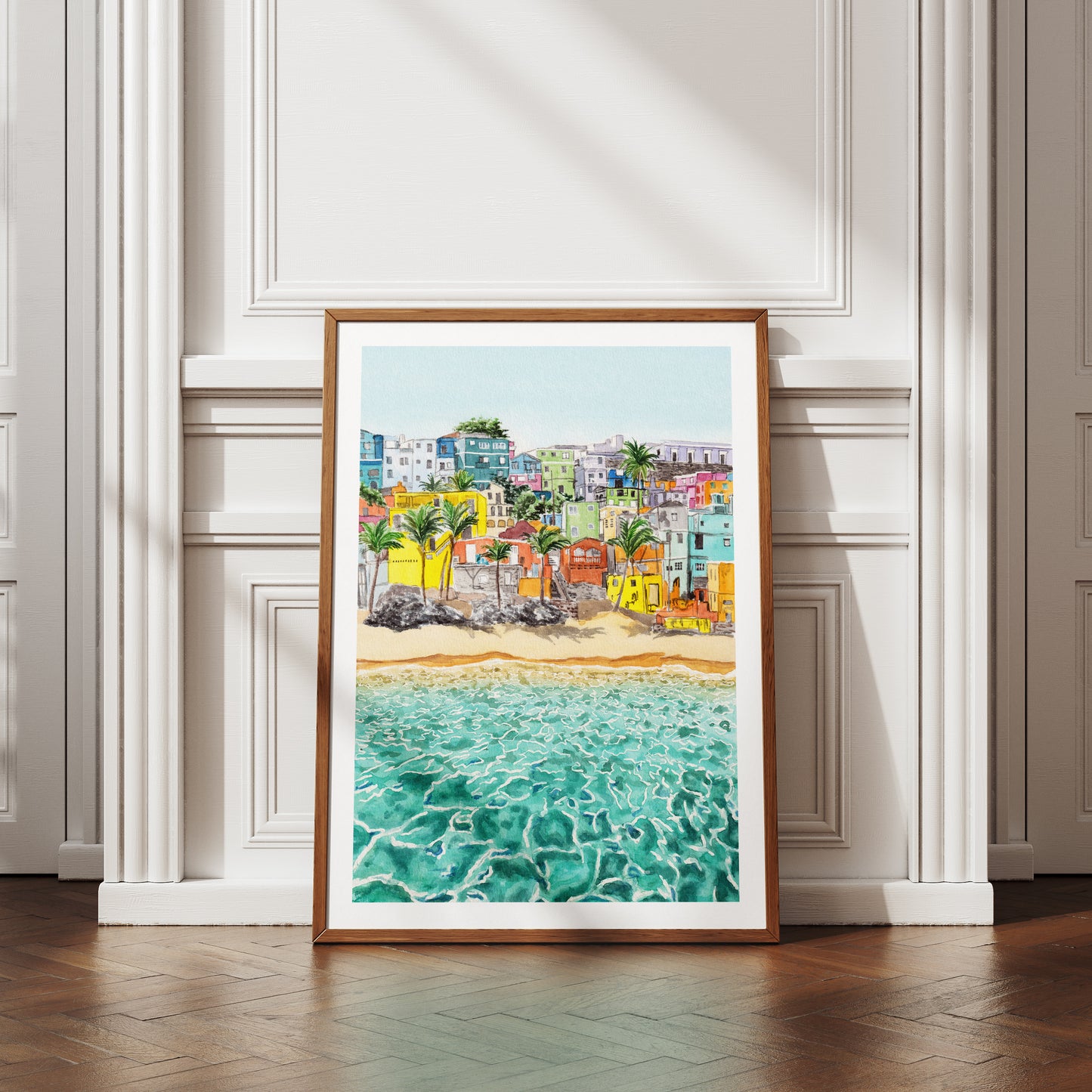 La Perla Puerto Rico Watercolor Print, San Juan Art, Watercolor Painting, Puerto Rico Travel Art