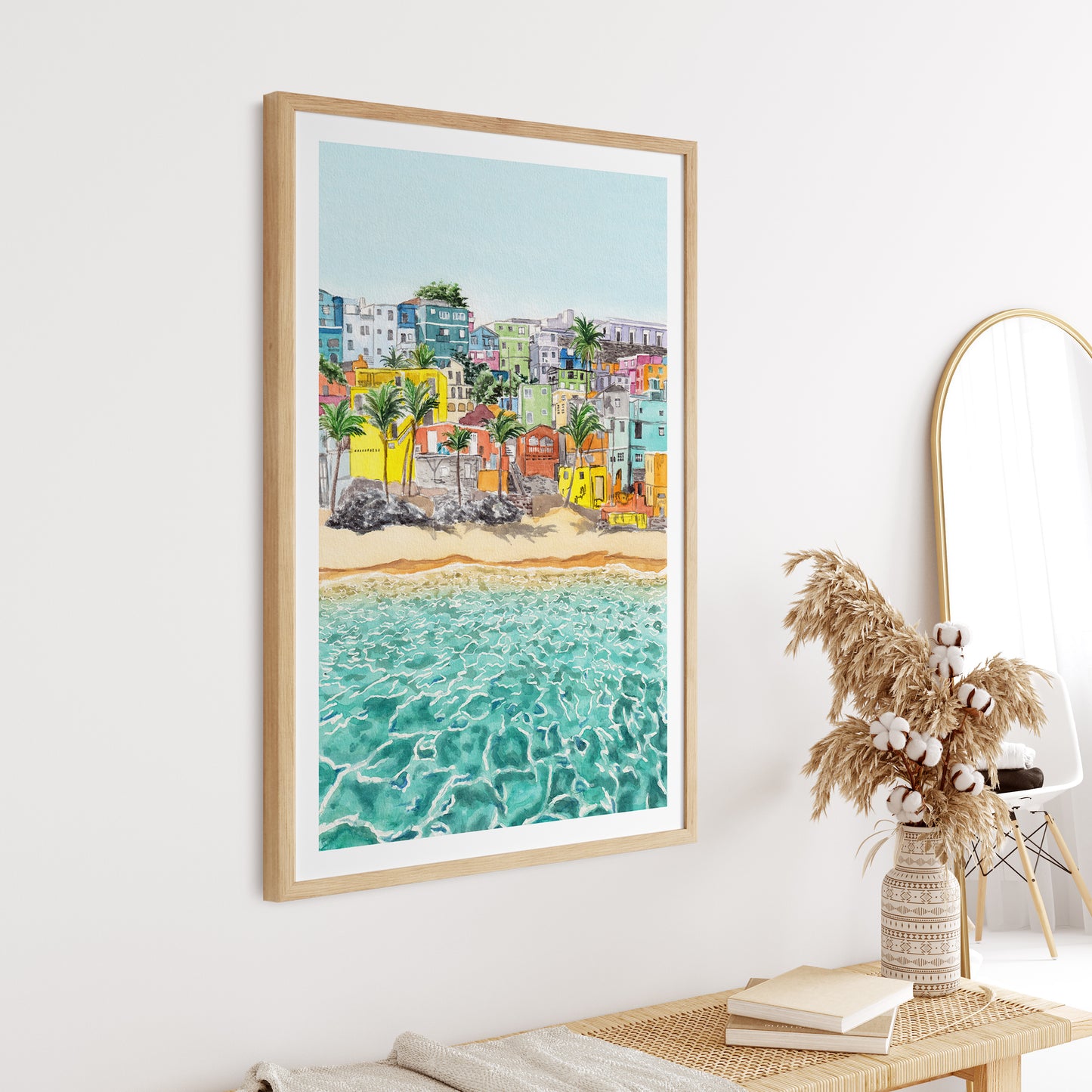 La Perla Puerto Rico Watercolor Print, San Juan Art, Watercolor Painting, Puerto Rico Travel Art