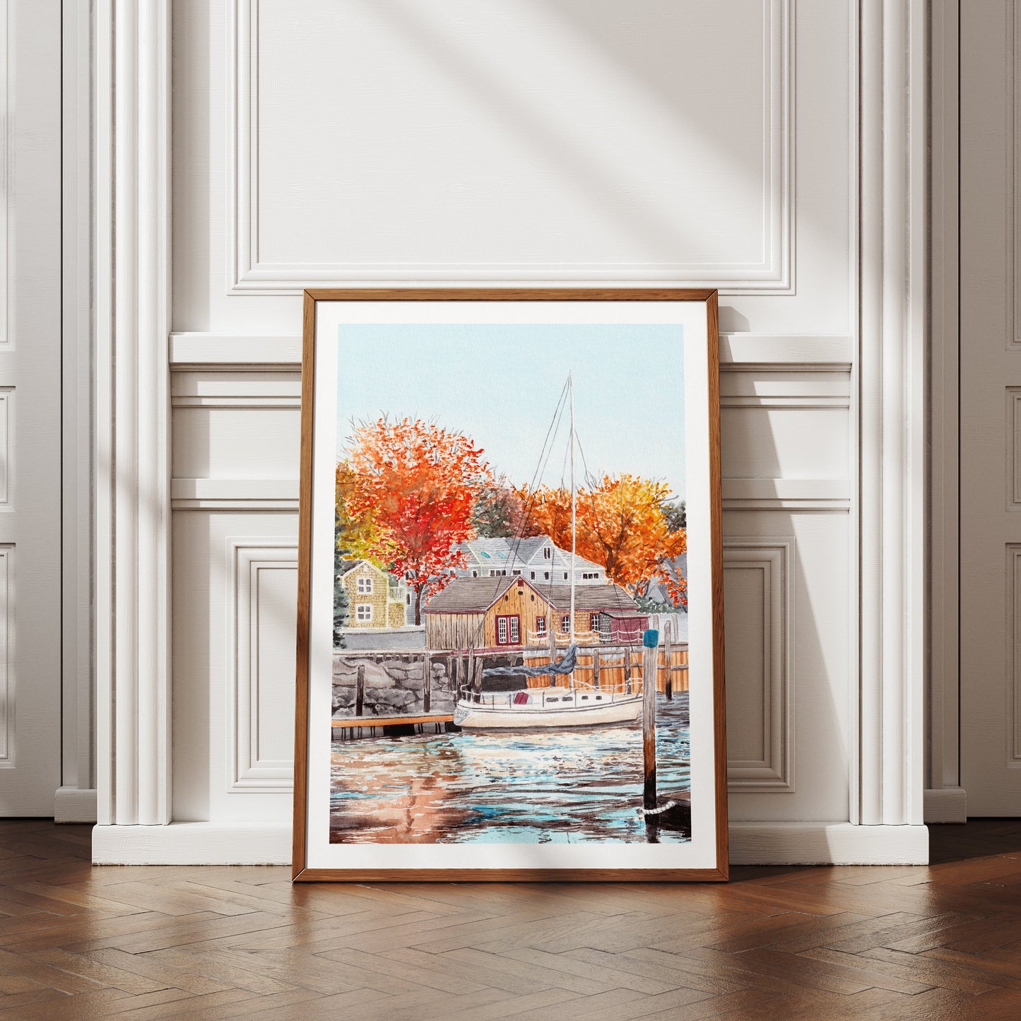 Maine Kennebunkport fall landscape - NorrskenArt