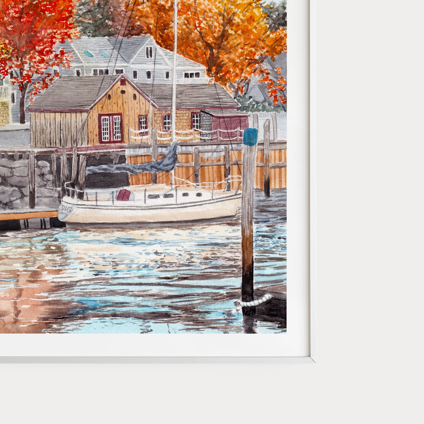 Maine Kennebunkport painting - NorrskenArt