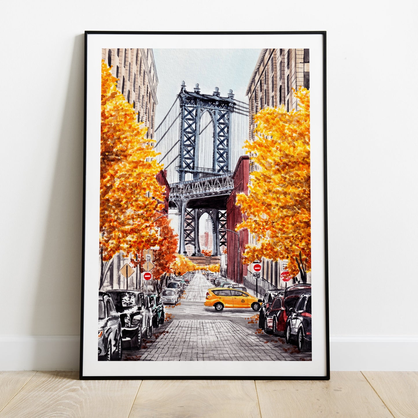 Manhattan Bridge New York art - NorrskenArt