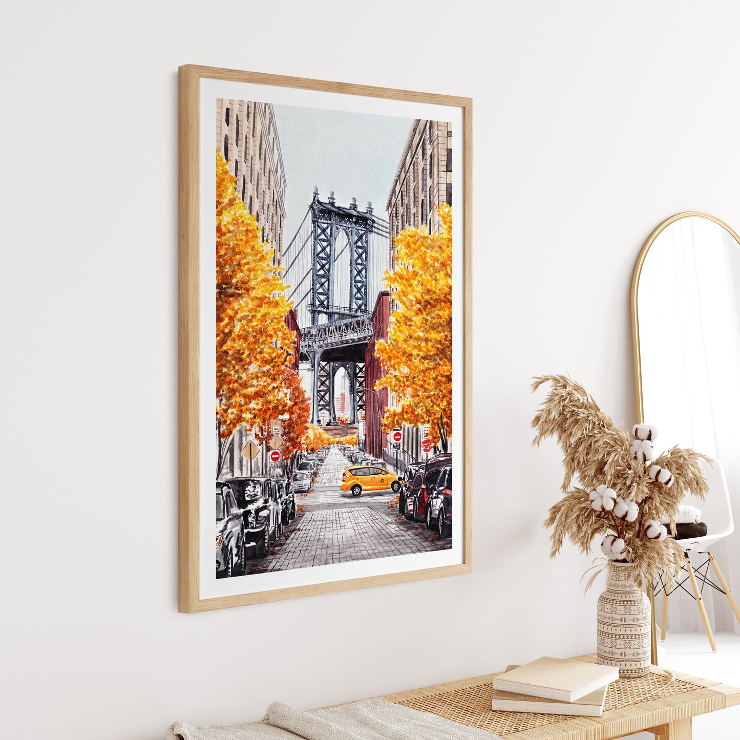 Manhattan Bridge New York wall art - NorrskenArt