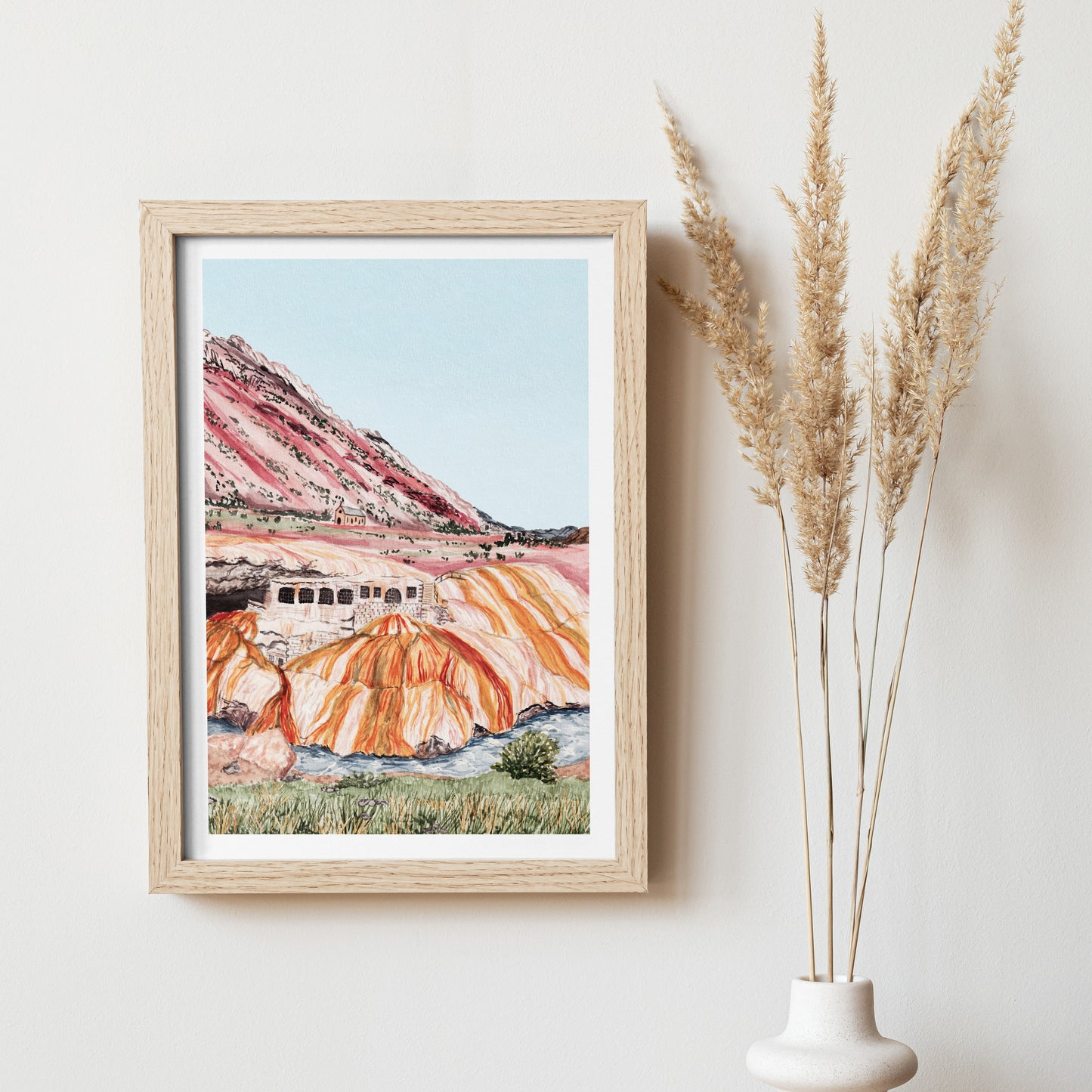 Mendoza watercolor landscape