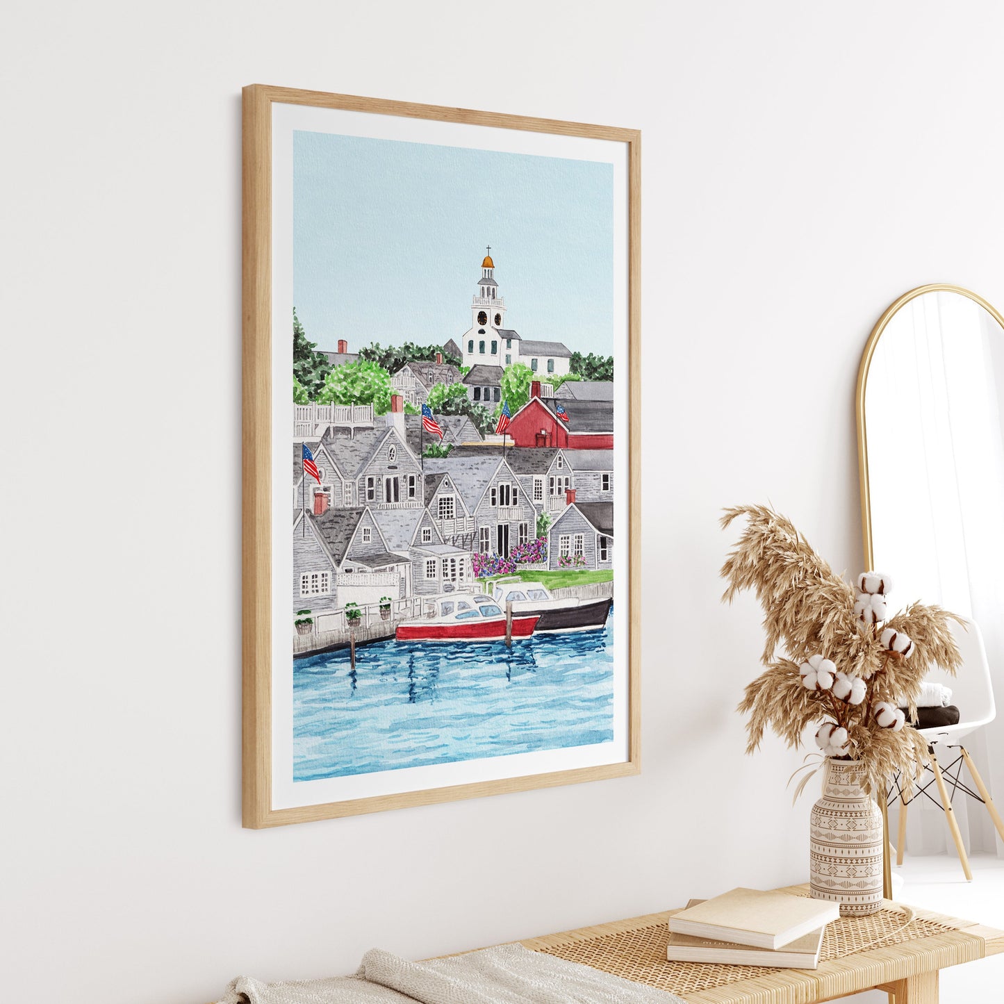 Nantucket Massachusetts watercolor art