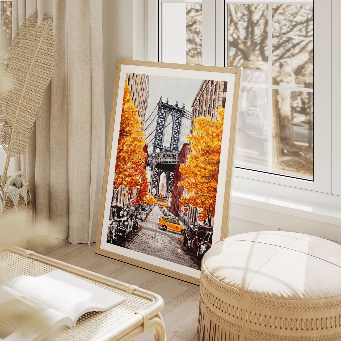 New York fall wall art - NorrskenArt
