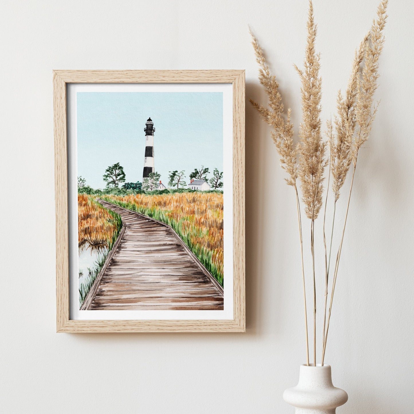 Outer banks Art Print, North Carolina Landscape, Outer banks Wall Art, USA Decor