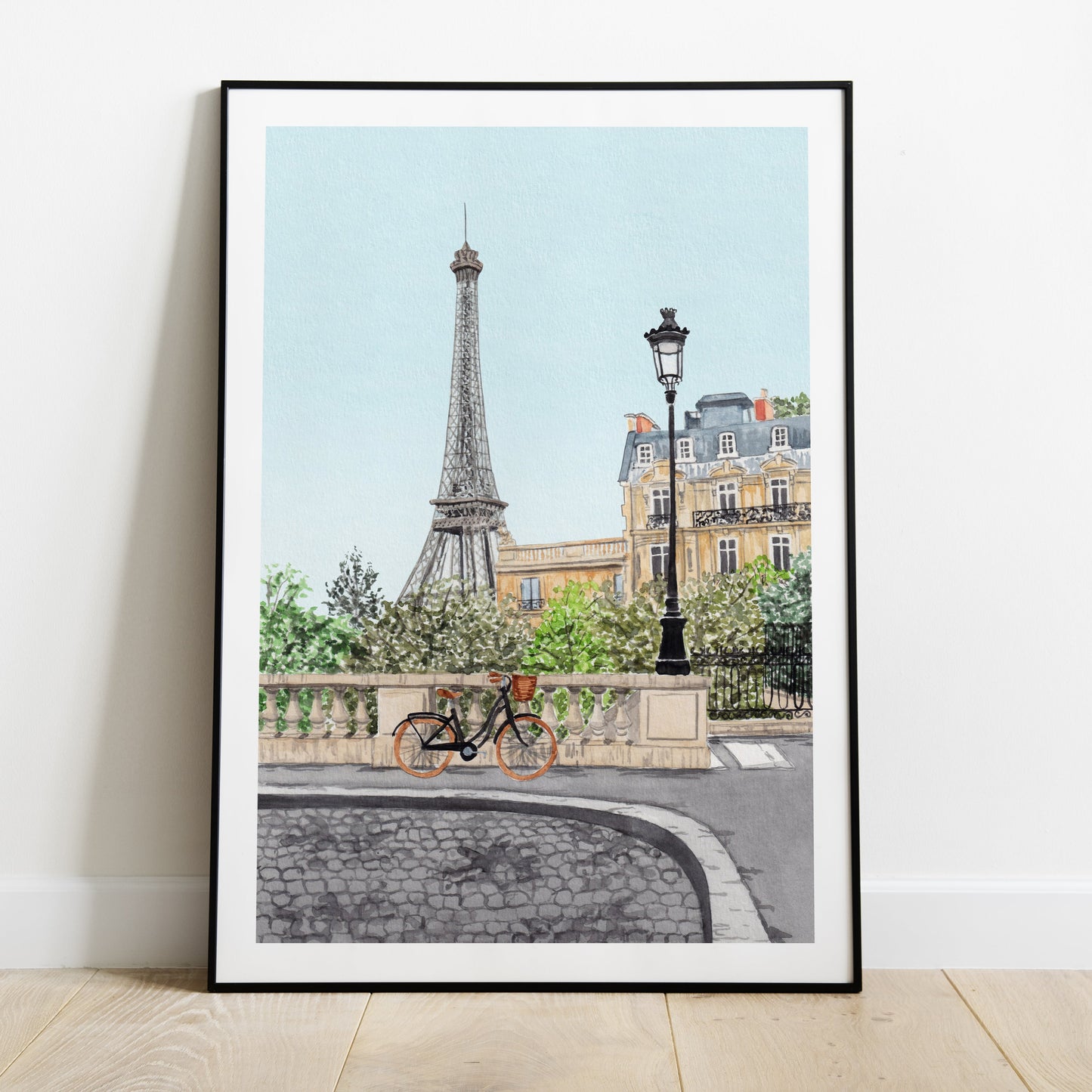 Paris watercolor wall art - NorrskenArt