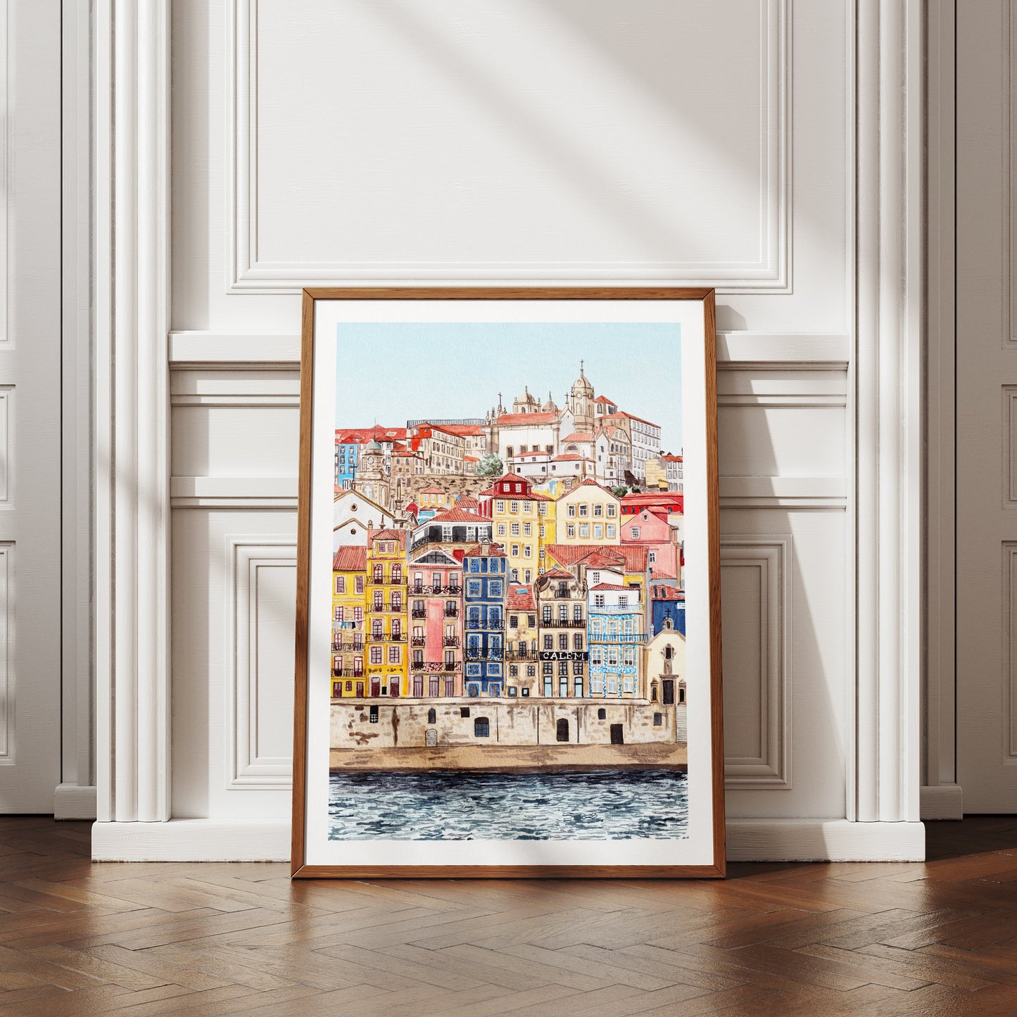 Porto watercolor painting - NorrskenArt