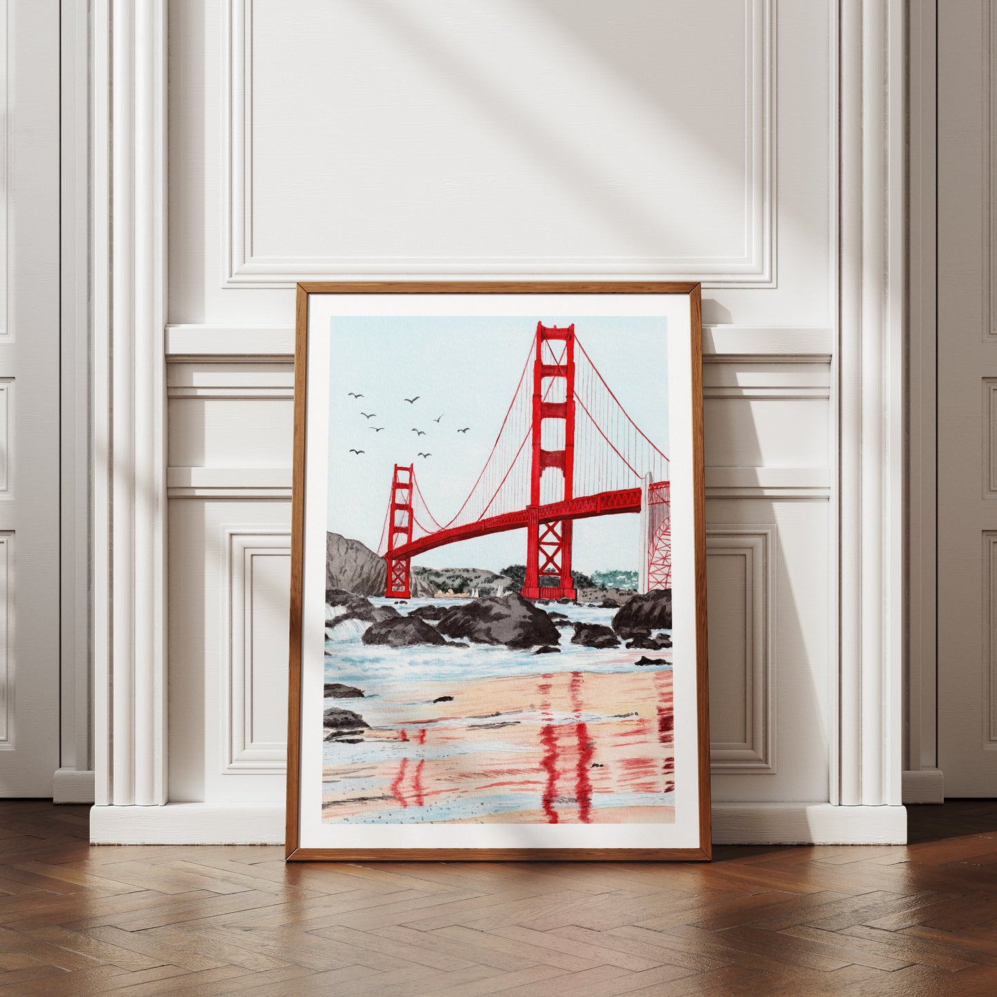 San Francisco Golden Gate Bridge Wall Art - NorrskenArt
