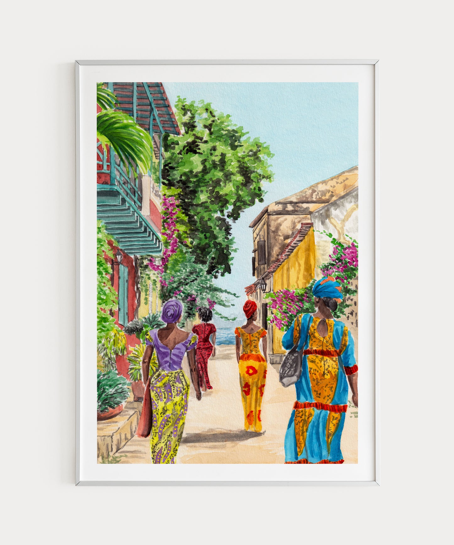 Senegal Watercolor Art - NorrskenArt