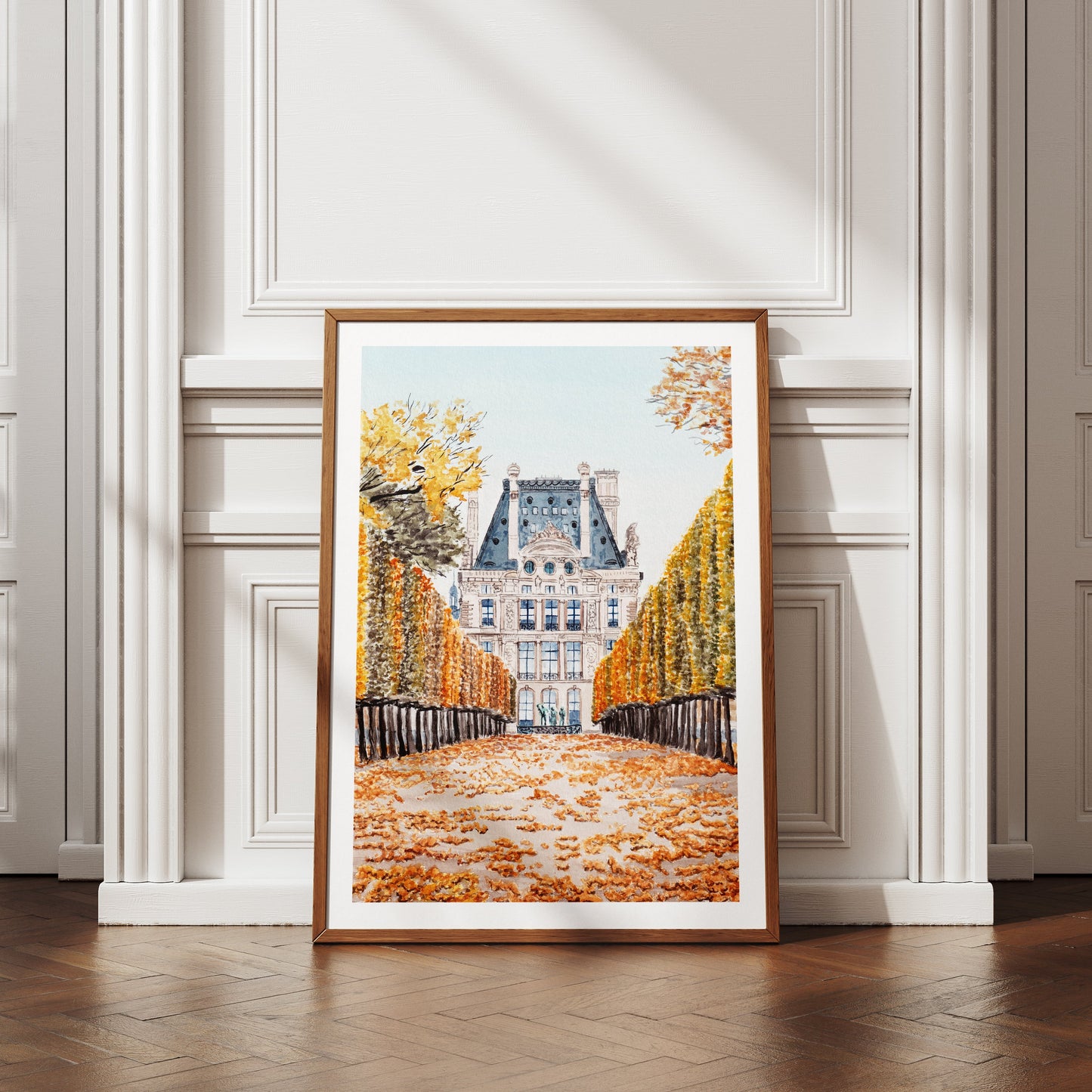 The Tuileries Garden Watercolor Art Print - NorrskenArt