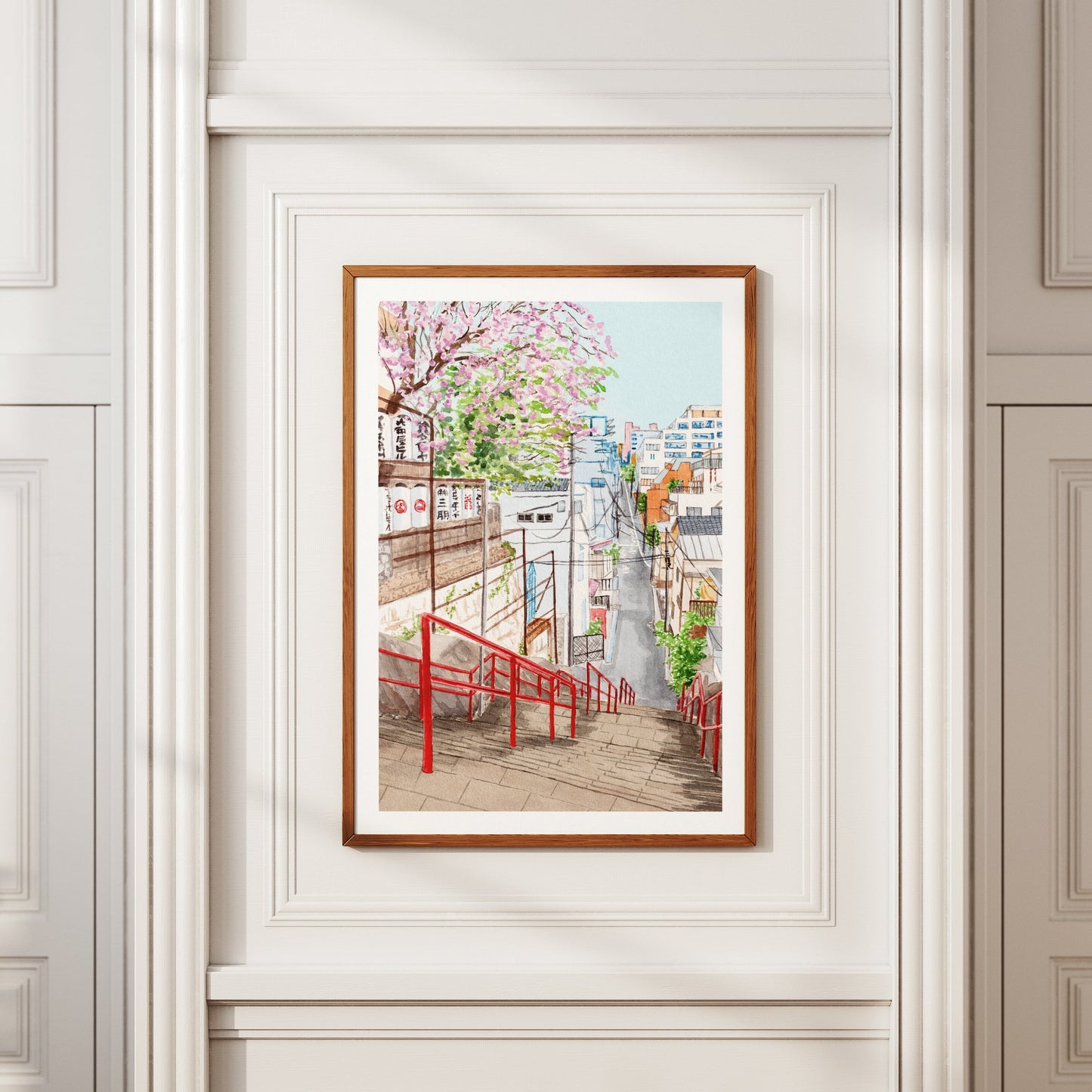 Tokyo Japanese Art - Watercolor Painting - NorrskenArt