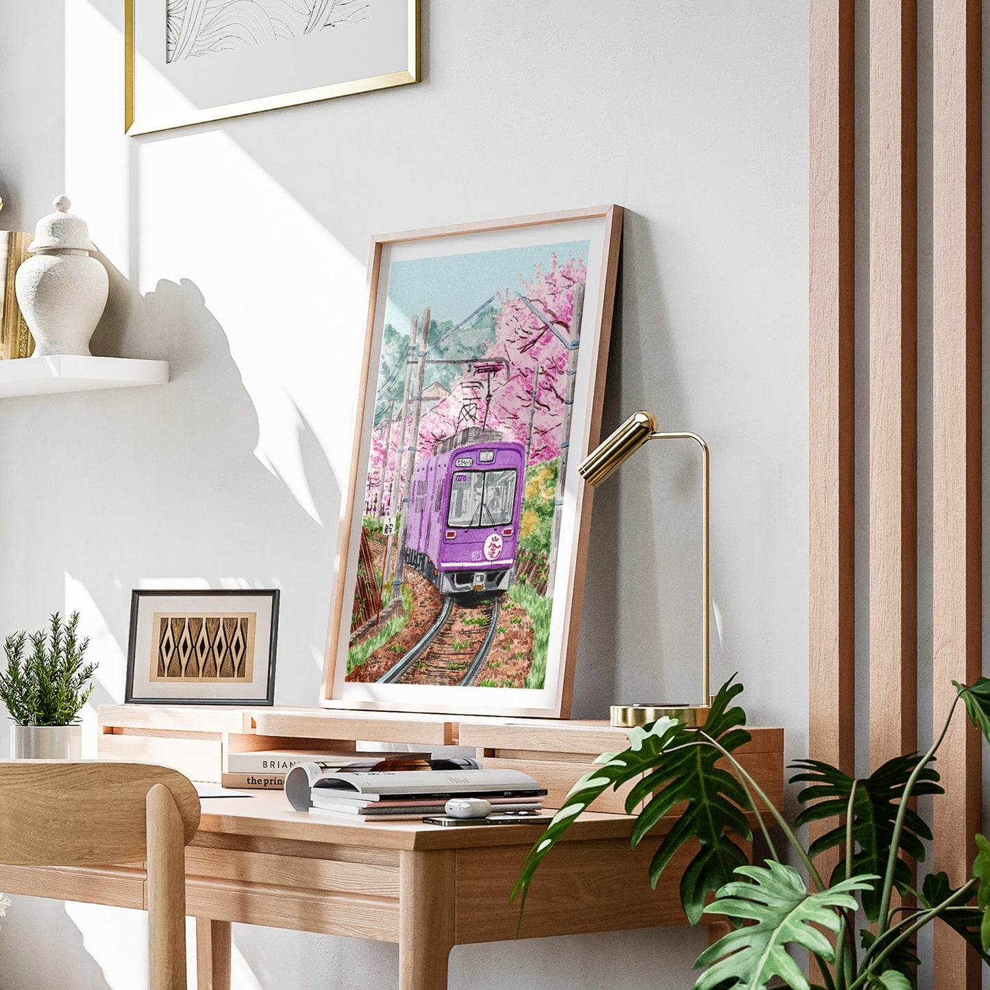 Tokyo watercolor decor - NorrskenArt