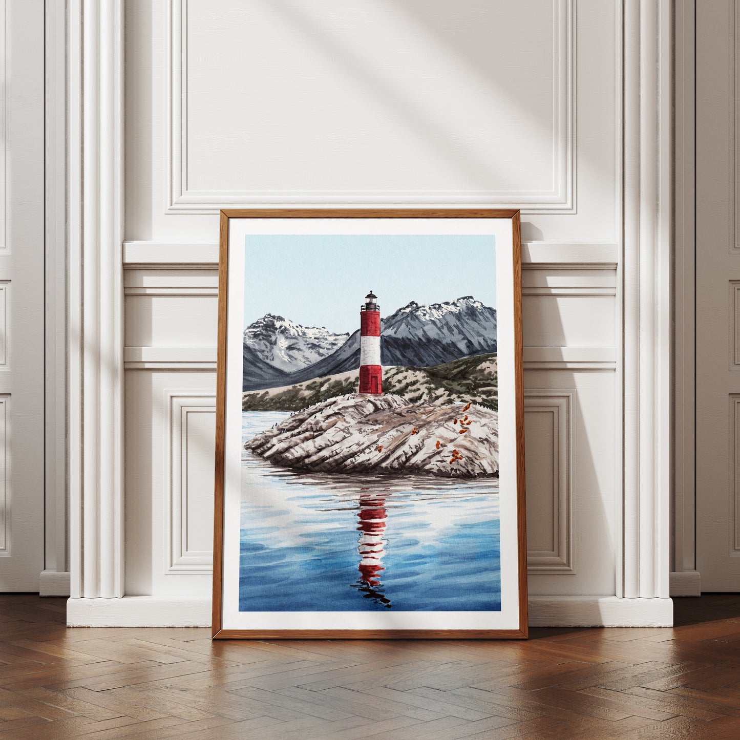 Ushuaia art cityscape - NorrskenArt