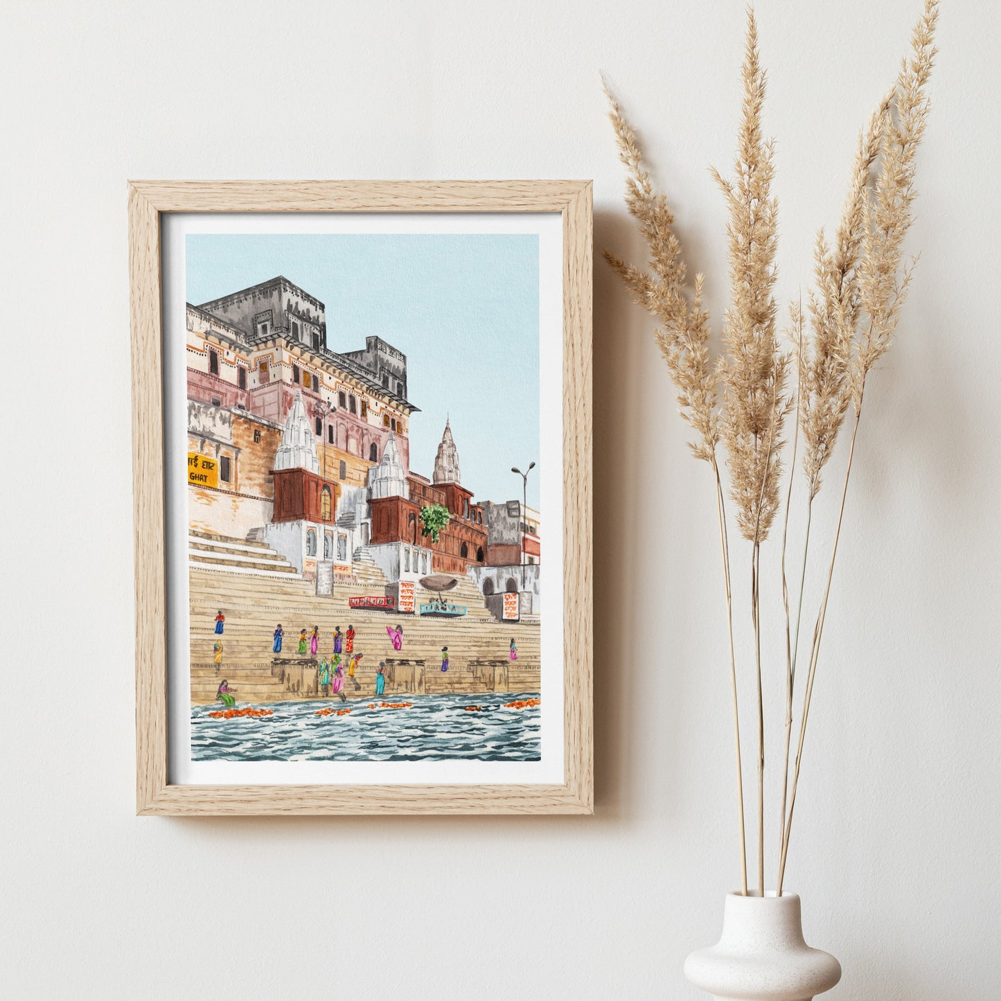 Varanasi Art Print - NorrskenArt