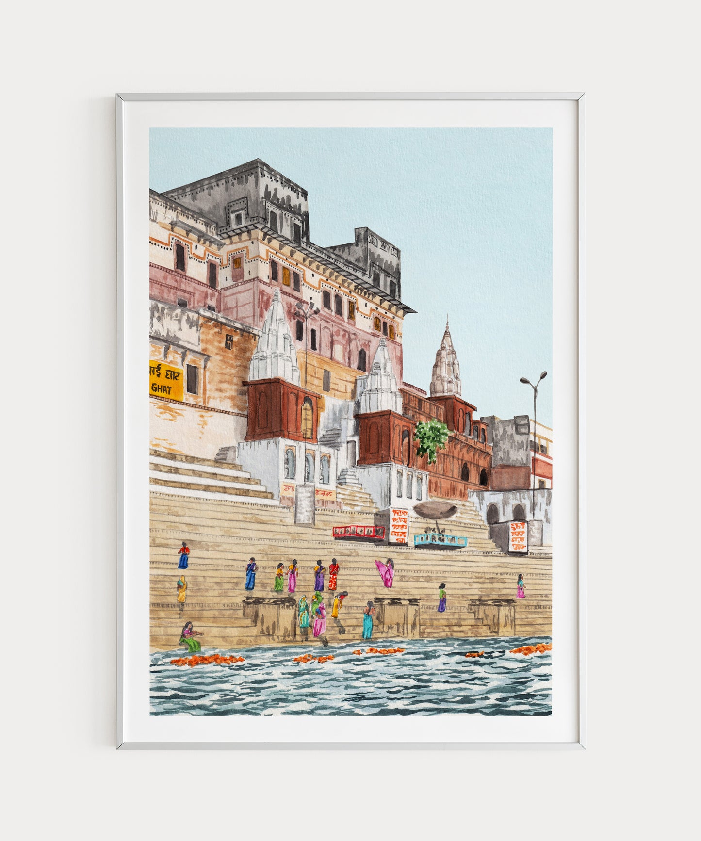 Varanasi India Art Print - NorrskenArt