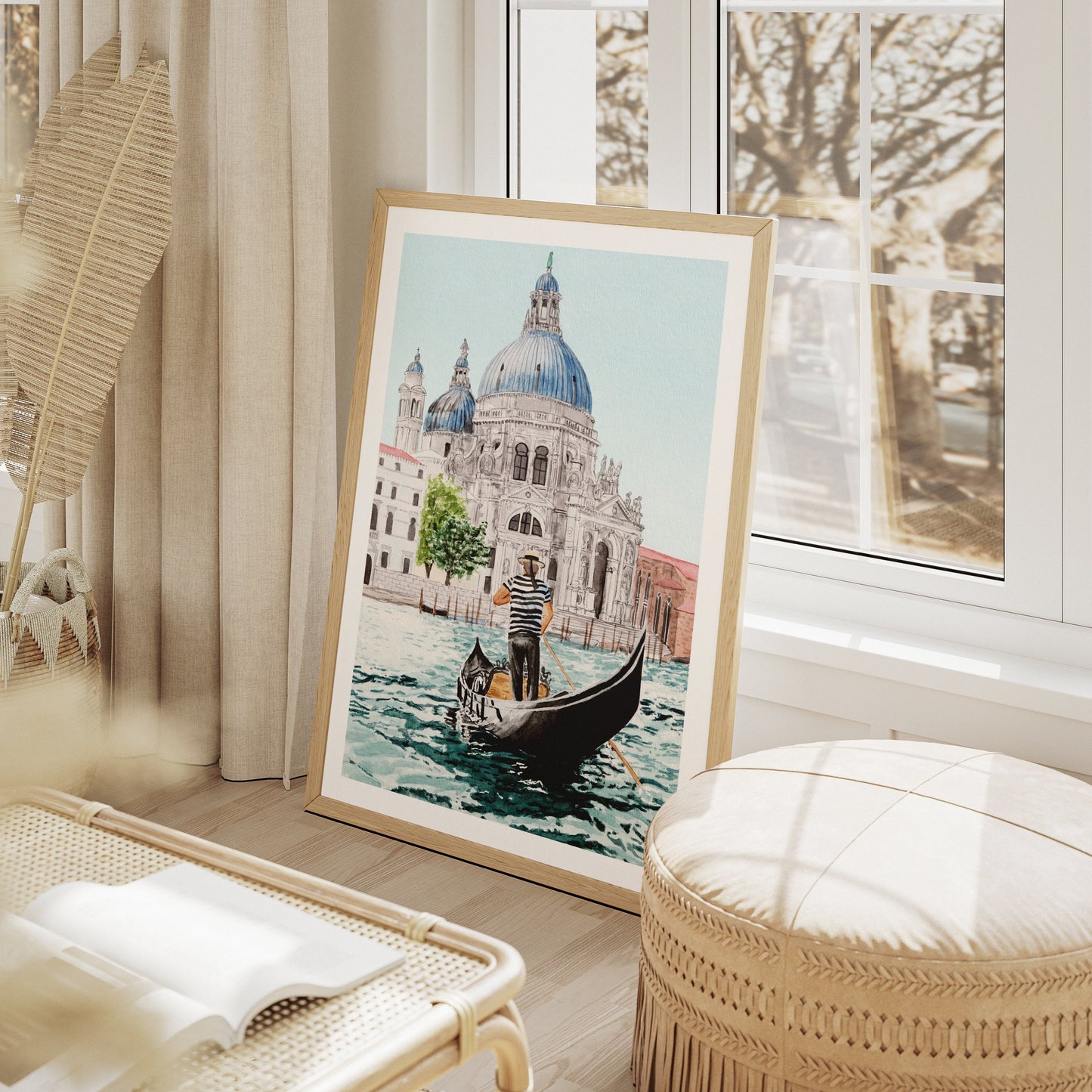 Venice Watercolor Print - Printable Digital Art - NorrskenArt