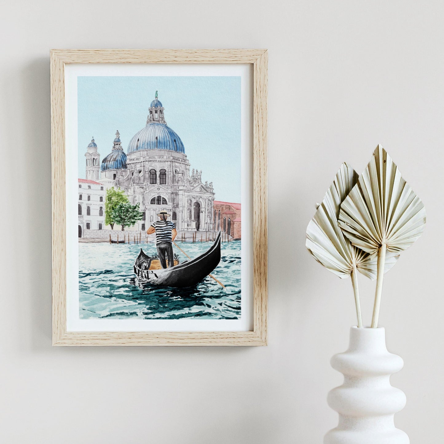 Venice Watercolor Print - Printable Digital Art - NorrskenArt