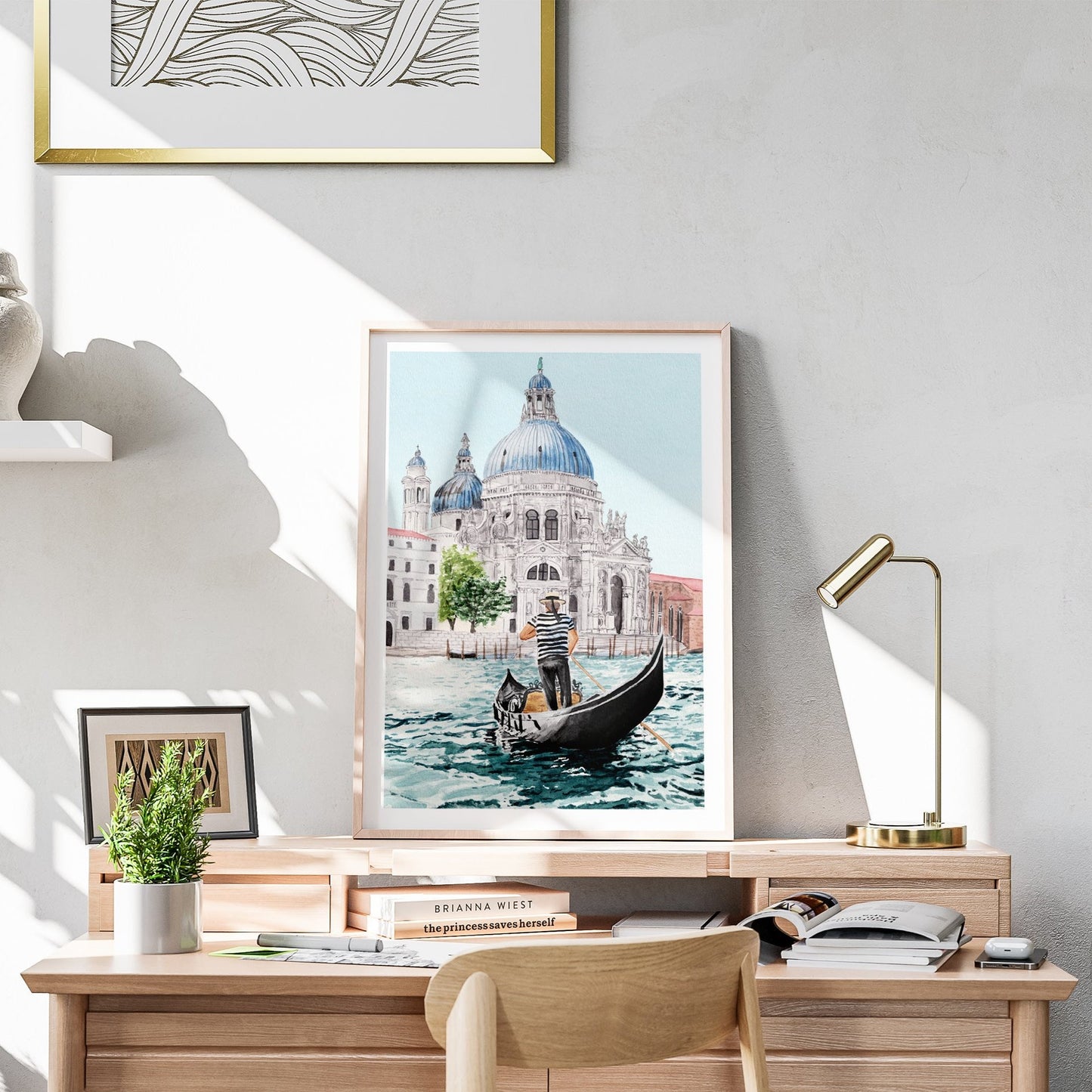 Venice Watercolor Print - Printable Digital Art - NorrskenArt
