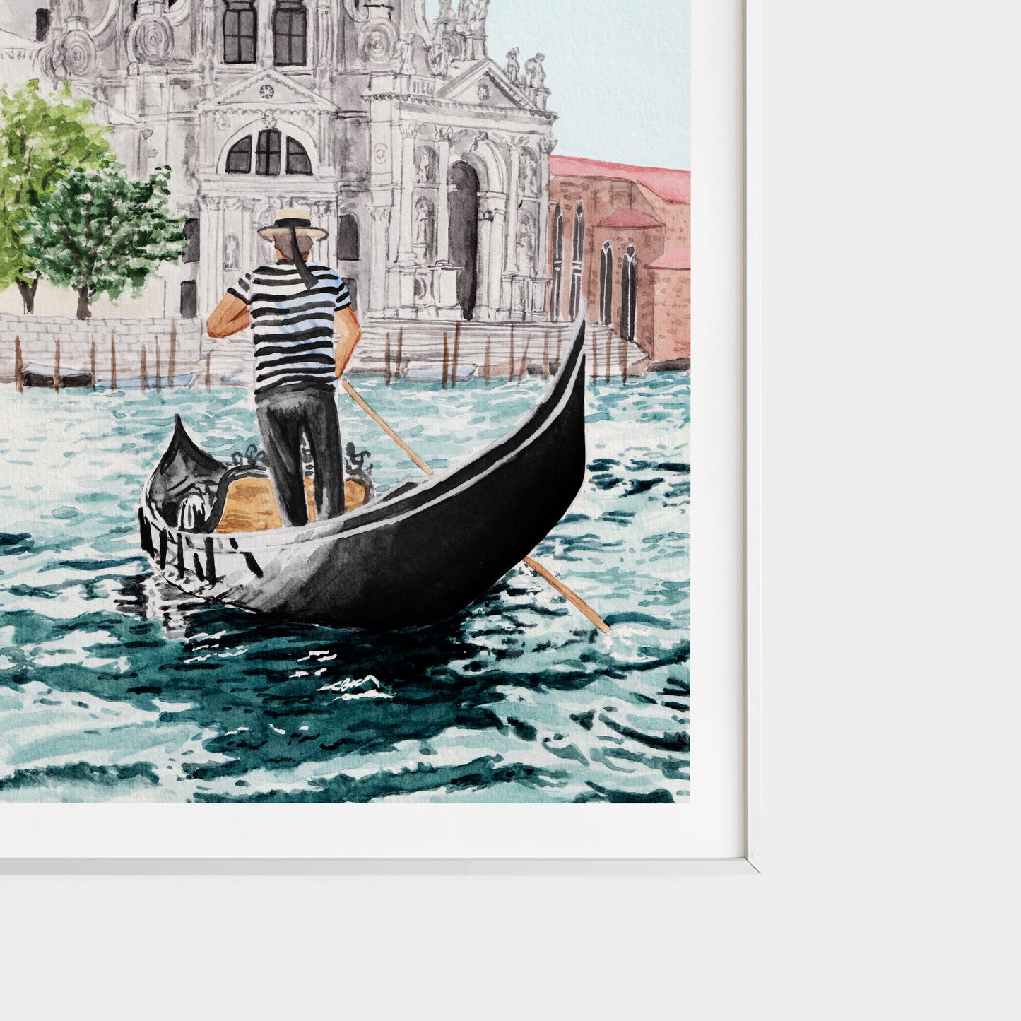 Venice Watercolor Print - Printable Digital Art - NorrskenArt