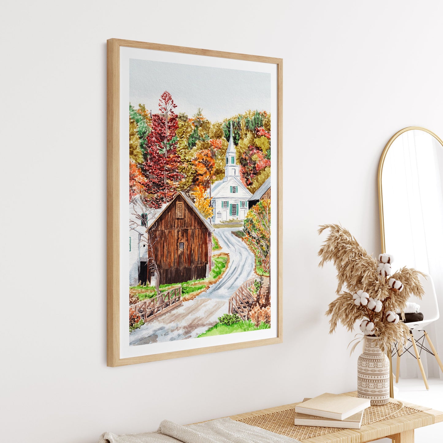 Vermont fall landscape