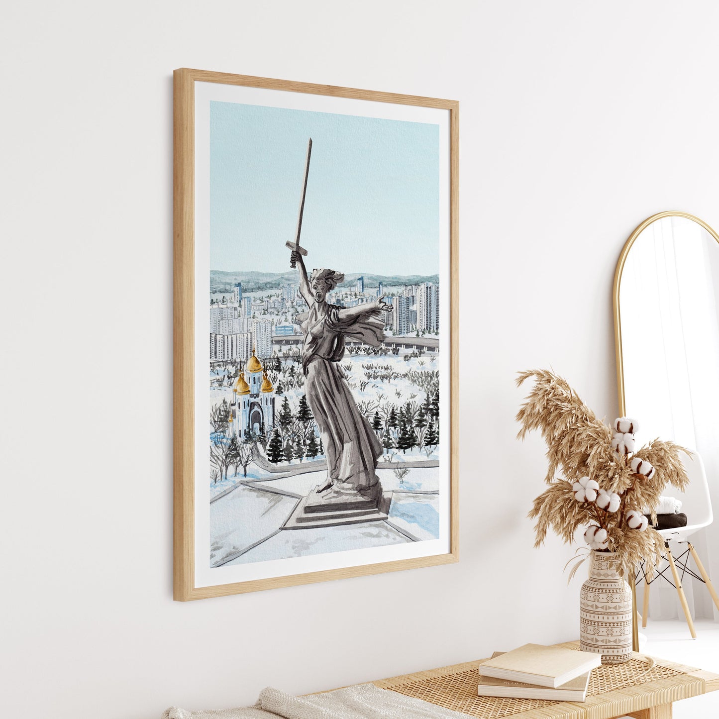 Volgograd Brutalist wall art - NorrskenArt