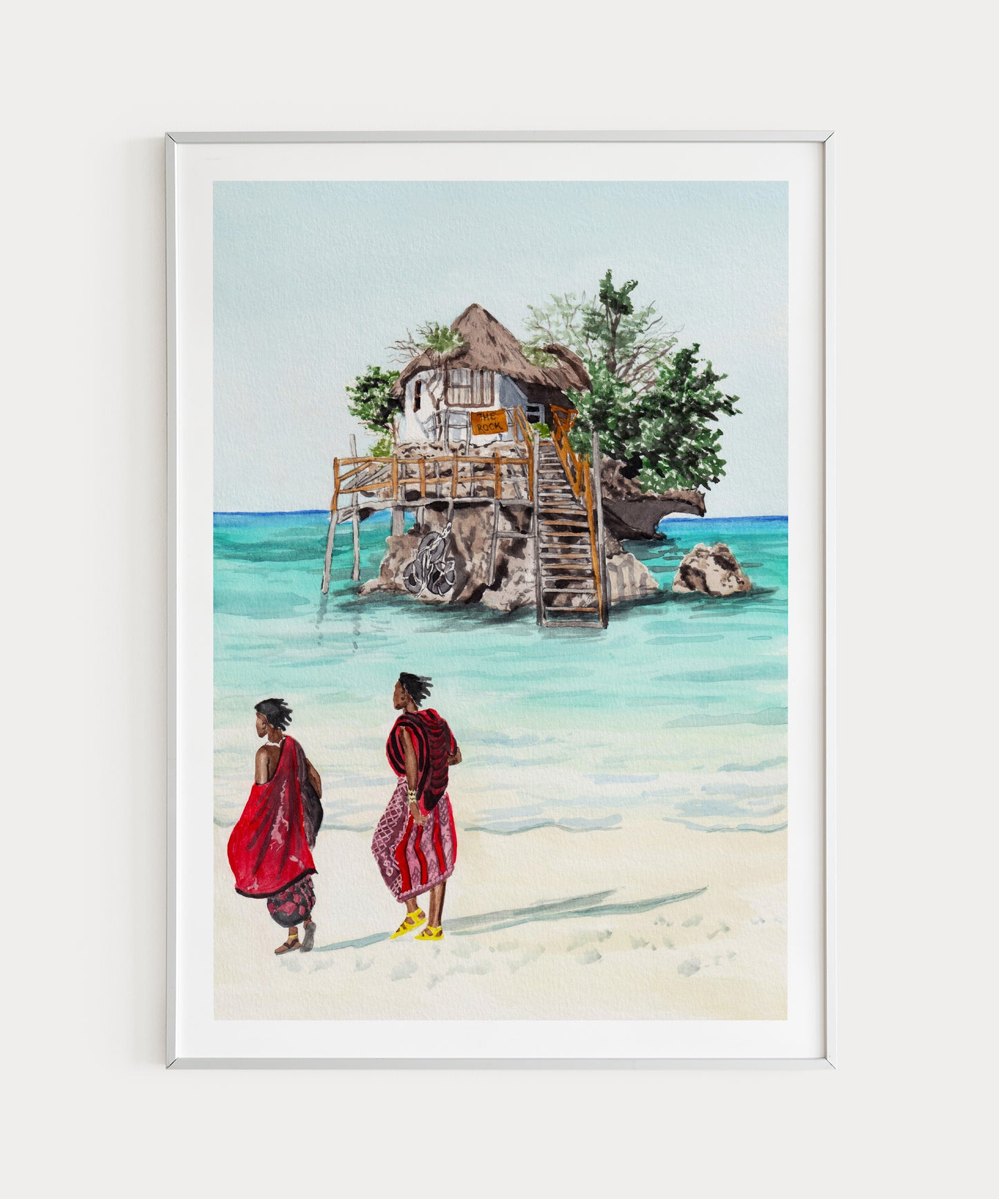 Zanzibar Watercolor Art - NorrskenArt