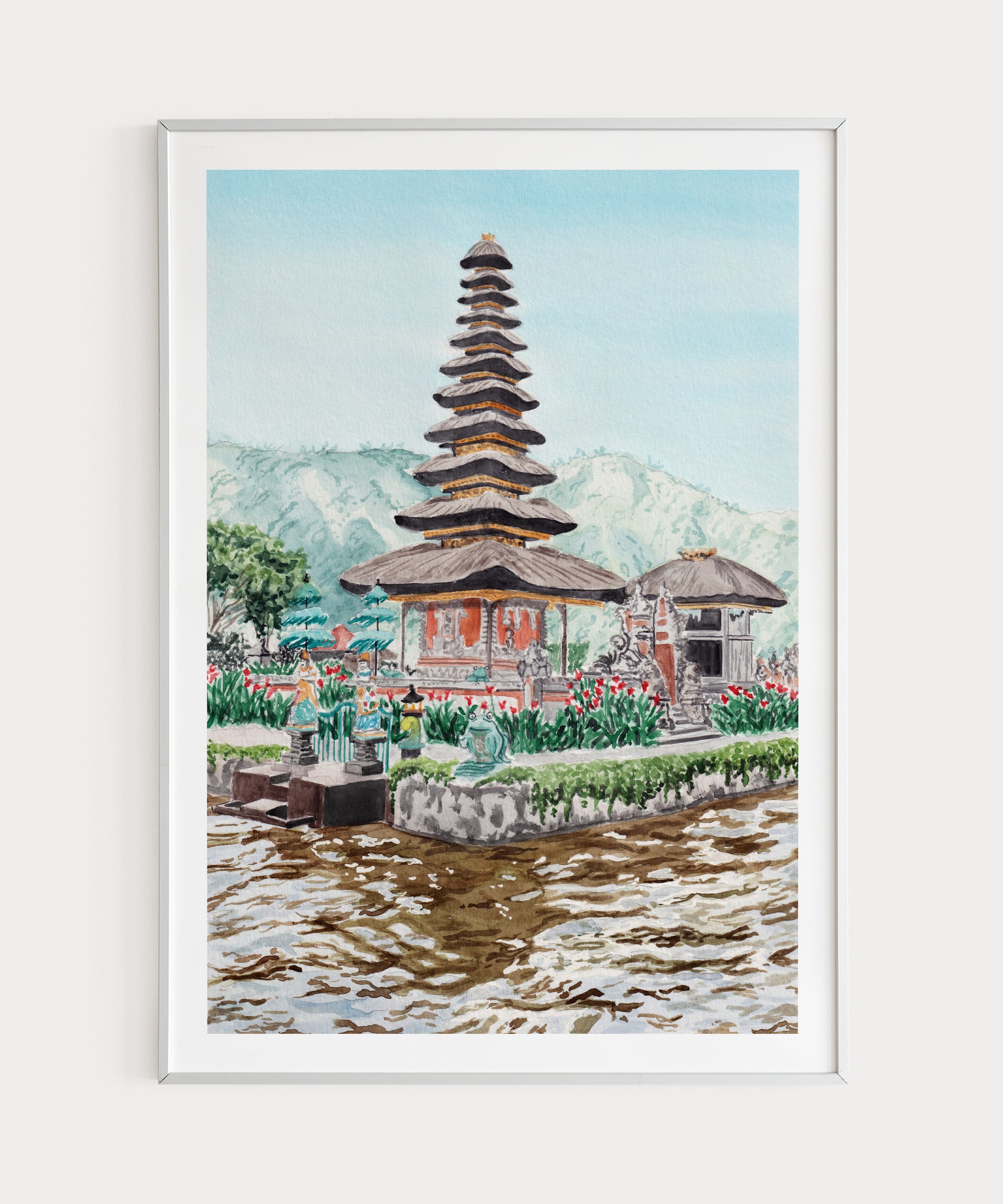 Bali Art Print, Indonesia Wall Art, Tropical Wall Art, Traditional, Ubud, NorrskenArt