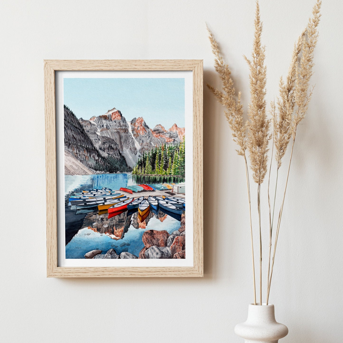 Banff National Park - Watercolor Painting - Canadian Landscape - Travel Gift