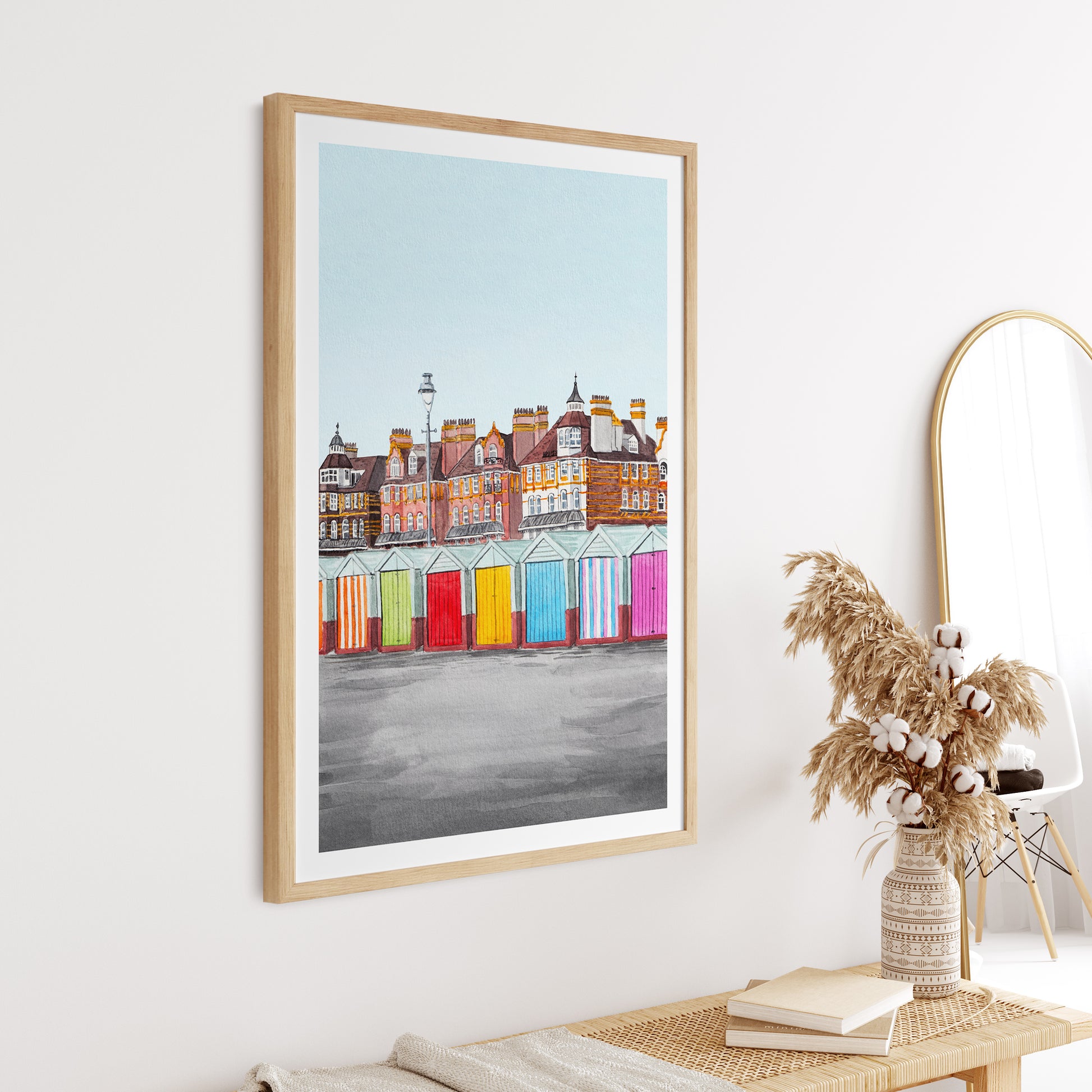 Brighton watercolor print