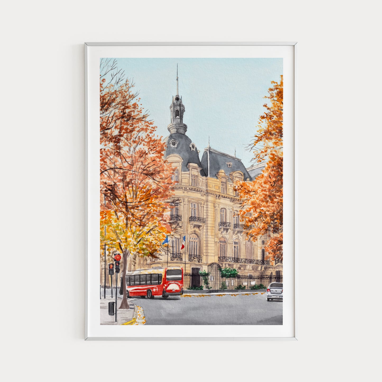 Buenos Aires in Fall Cityscape - Travel Gift