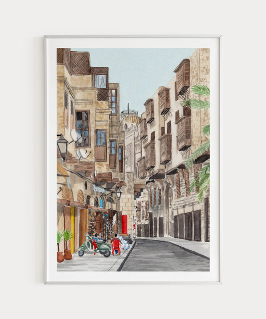 Cairo Watercolor Art Print - NorrskenArt