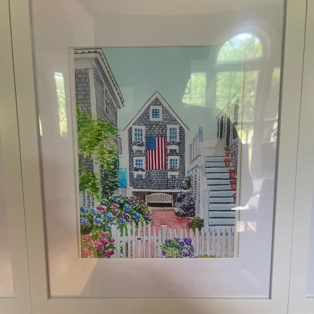 Cape Cod Watercolor Painting - USA Decor