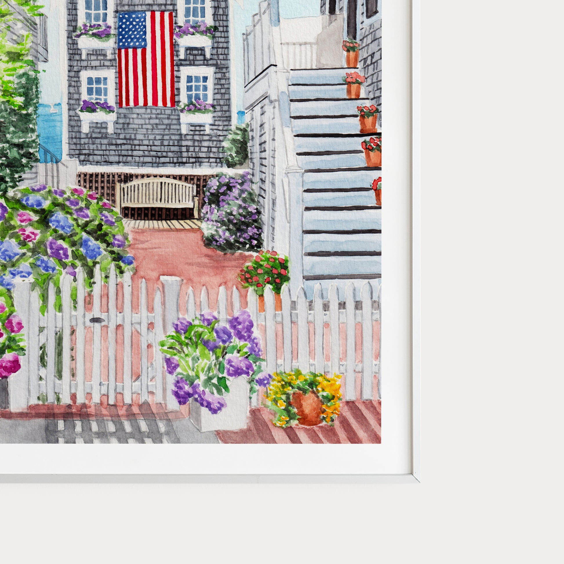 Cape Cod watercolor painting - NorrskenArt