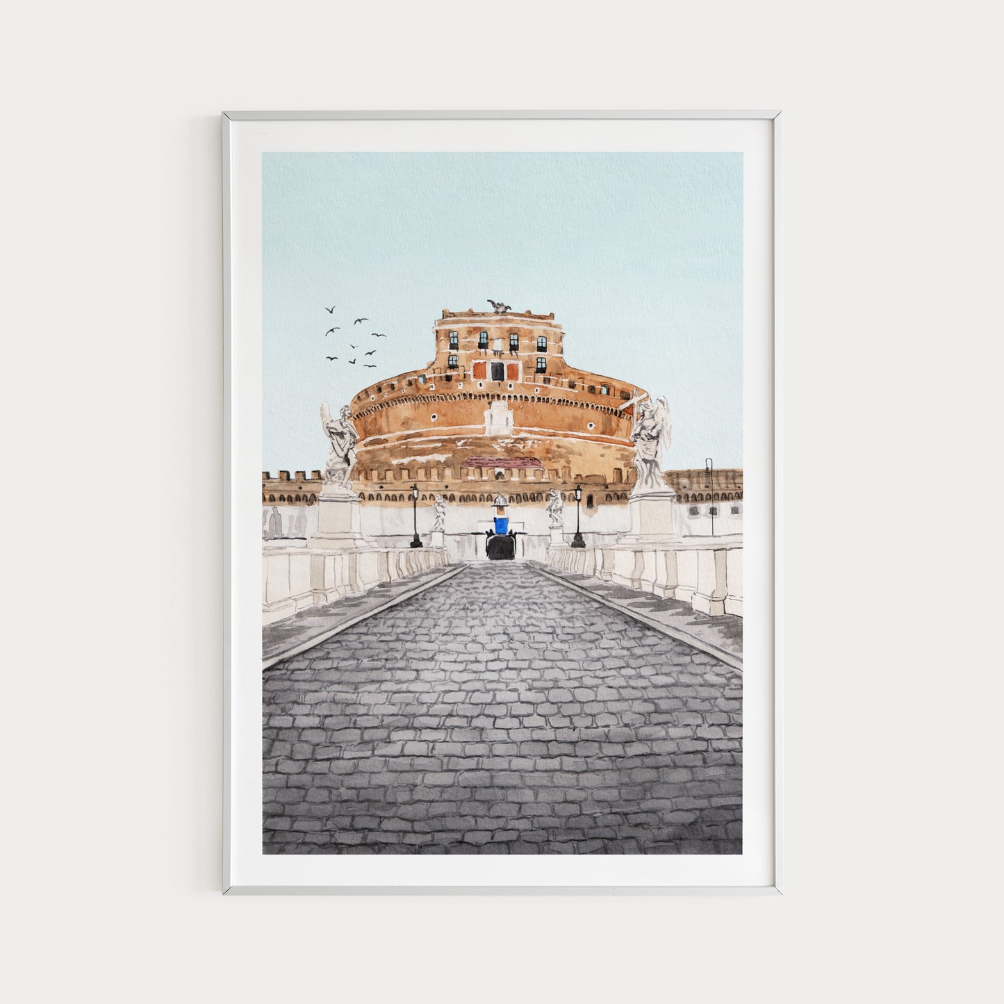 Rome Wall Art, Rome Cityscape, Italian Art