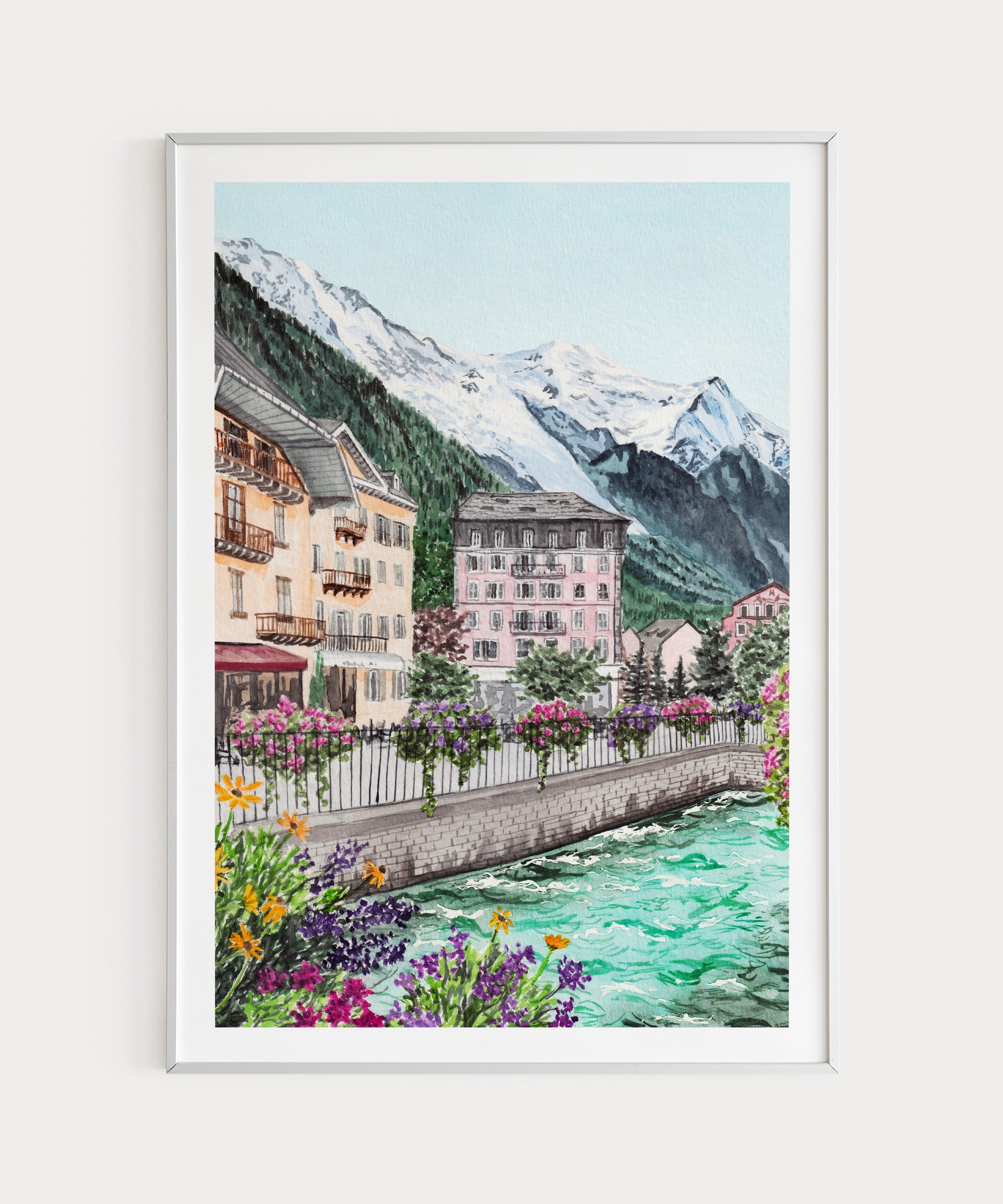 Chamonix Art Print - NorrskenArt